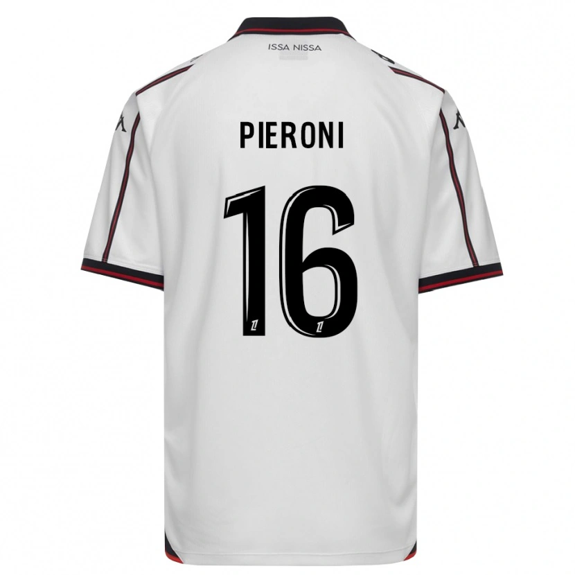 DanxenメンズDorian Pieroni#16黒 白アウェイシャツ2026/27ジャージーユニフォーム