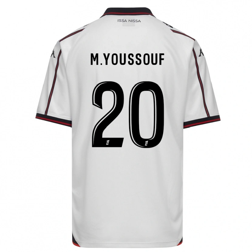 DanxenメンズMousslim Youssouf#20黒 白アウェイシャツ2026/27ジャージーユニフォーム