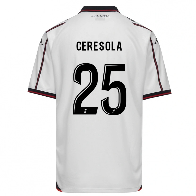 DanxenメンズManon Ceresola#25黒 白アウェイシャツ2026/27ジャージーユニフォーム