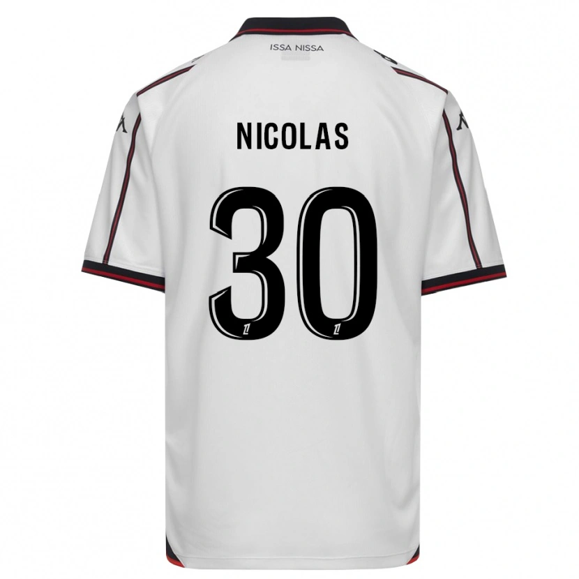 DanxenメンズLina-Lou Nicolas#30黒 白アウェイシャツ2026/27ジャージーユニフォーム