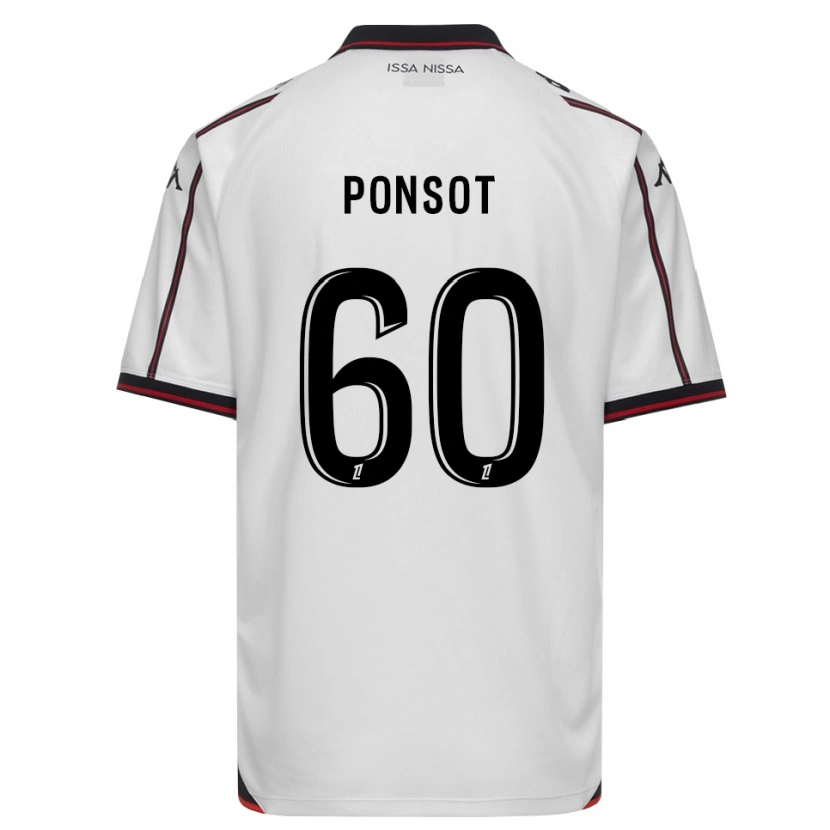 DanxenメンズMartin Ponsot#60黒 白アウェイシャツ2026/27ジャージーユニフォーム