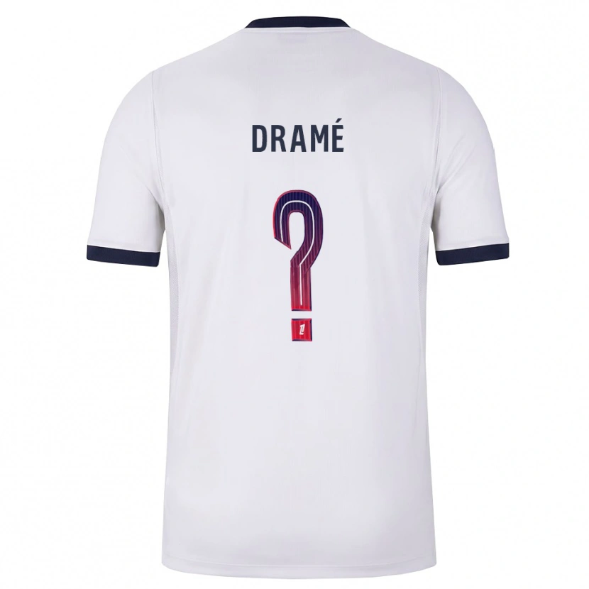 DanxenメンズBakoutoubo Dramé#0白黒赤アウェイシャツ2026/27ジャージーユニフォーム