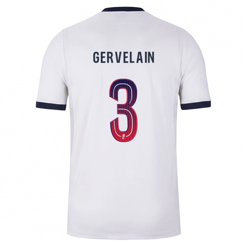 DanxenメンズJordan Gervelain#3白黒赤アウェイシャツ2026/27ジャージーユニフォーム