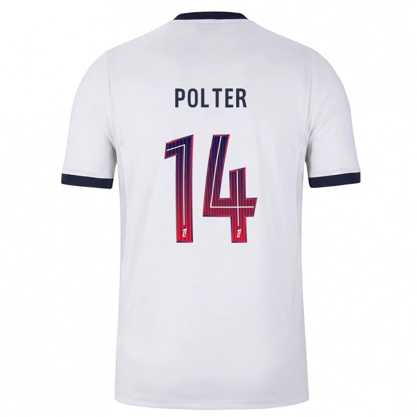 DanxenメンズEwan Polter#14白黒赤アウェイシャツ2026/27ジャージーユニフォーム