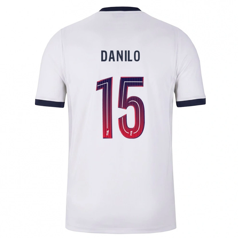 Danxenメンズダニーロ・ルイス・エーリオ・ペレイラ#15白黒赤アウェイシャツ2026/27ジャージーユニフォーム