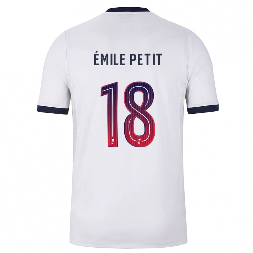 DanxenメンズNoé Émile Petit#18白黒赤アウェイシャツ2026/27ジャージーユニフォーム