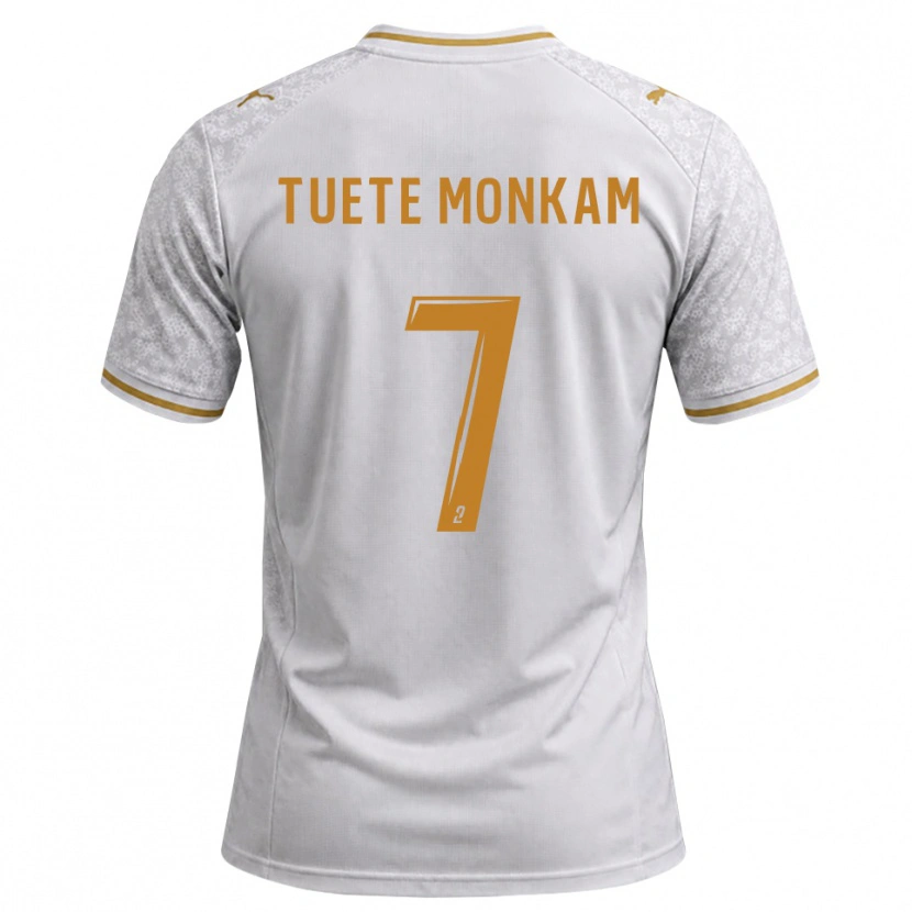 DanxenメンズMalcolm Tuete Monkam#7白 グレー ゴールデンロッドアウェイシャツ2026/27ジャージーユニフォーム