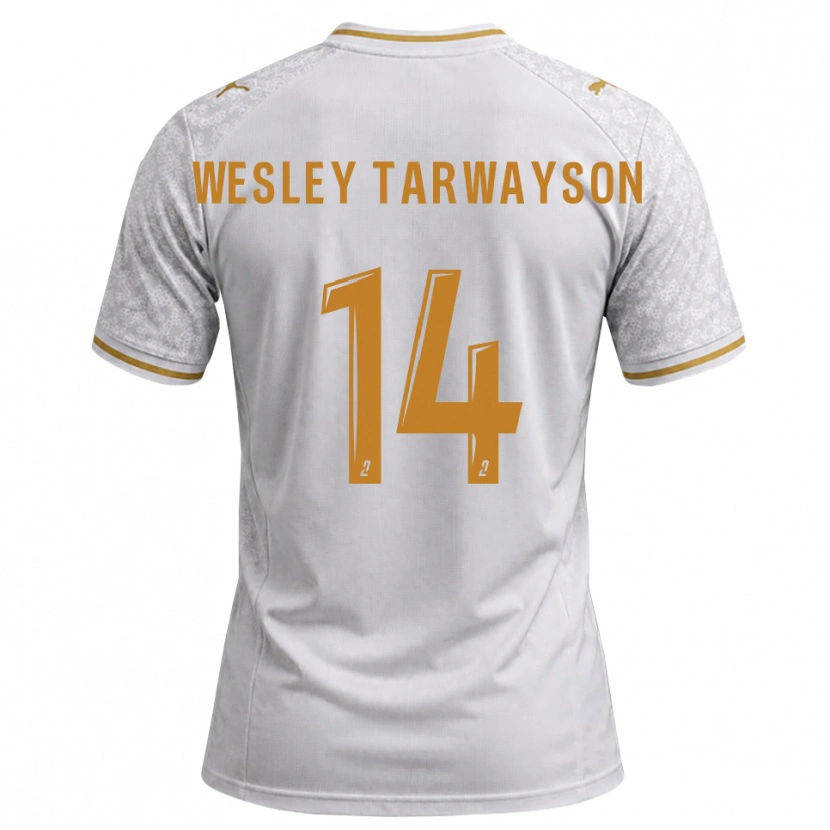 DanxenメンズJames Wesley Tarwayson#14白 グレー ゴールデンロッドアウェイシャツ2026/27ジャージーユニフォーム