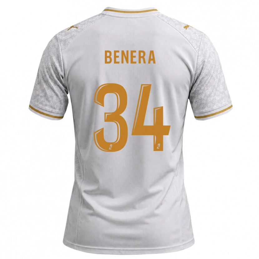 DanxenメンズUmmene Benera#34白 グレー ゴールデンロッドアウェイシャツ2026/27ジャージーユニフォーム
