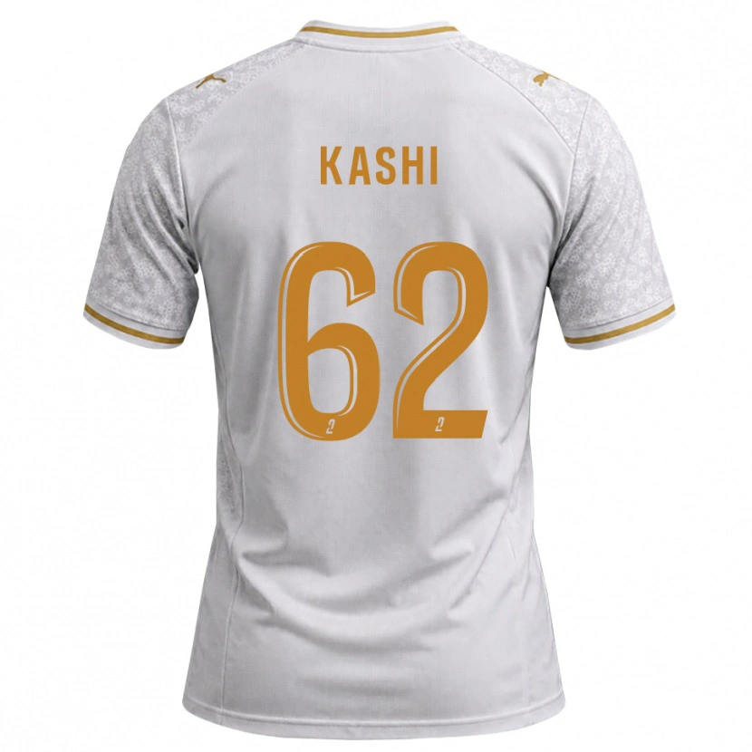 DanxenメンズAmine Kashi#62白 グレー ゴールデンロッドアウェイシャツ2026/27ジャージーユニフォーム