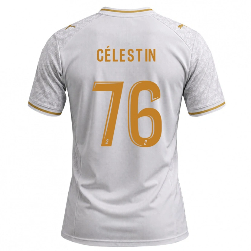 DanxenメンズJean-Philippe Célestin#76白 グレー ゴールデンロッドアウェイシャツ2026/27ジャージーユニフォーム
