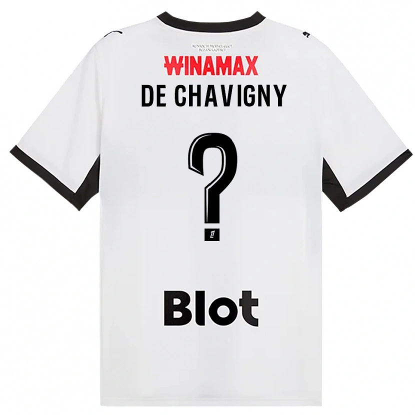 DanxenメンズMelric De Chavigny#0黒白赤アウェイシャツ2026/27ジャージーユニフォーム