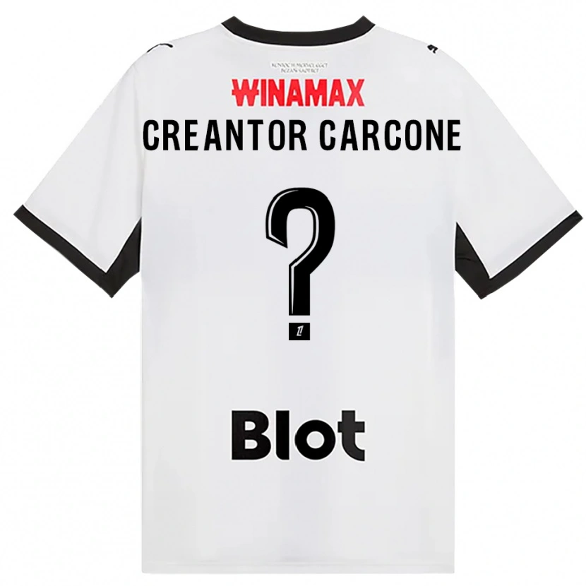 DanxenメンズMarlon Creantor Carcone#0黒白赤アウェイシャツ2026/27ジャージーユニフォーム