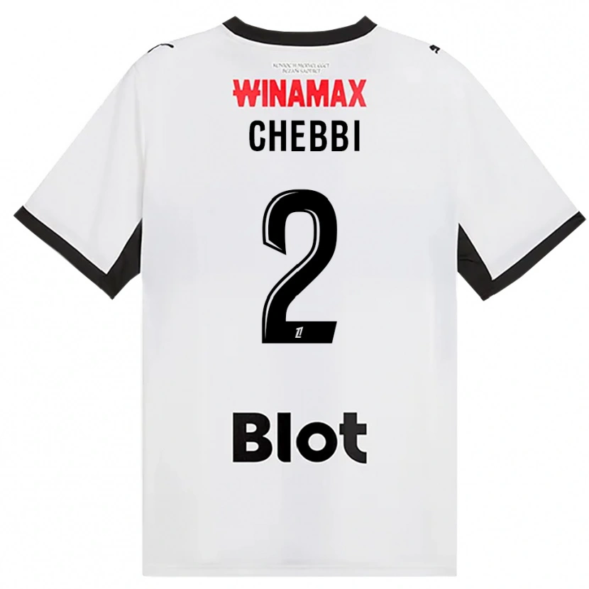 DanxenメンズMohamed Chebbi#2黒白赤アウェイシャツ2026/27ジャージーユニフォーム