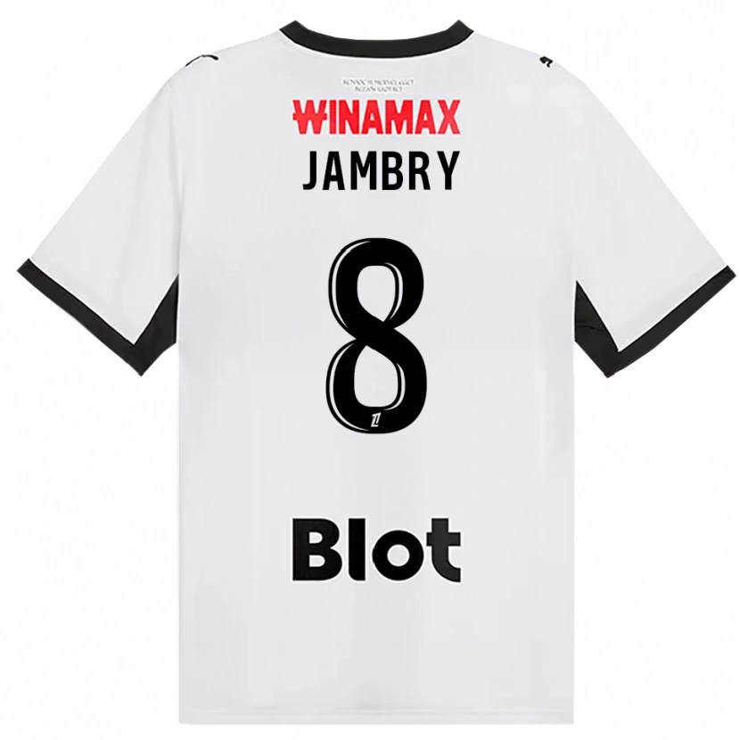 DanxenメンズMelvin Jambry#8黒白赤アウェイシャツ2026/27ジャージーユニフォーム