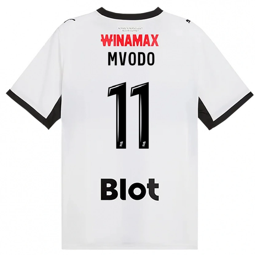 DanxenメンズSteeve Mvodo Mvodo#11黒白赤アウェイシャツ2026/27ジャージーユニフォーム