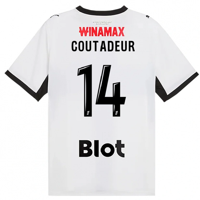 DanxenメンズDiego Coutadeur#14黒白赤アウェイシャツ2026/27ジャージーユニフォーム