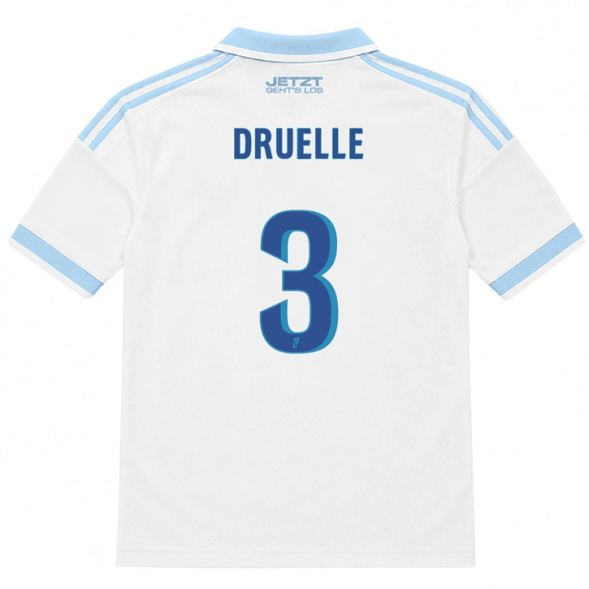 DanxenメンズRobin Druelle#3ライトスカイブルー 白 赤アウェイシャツ2026/27ジャージーユニフォーム
