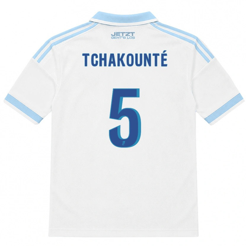DanxenメンズAnaëlle Tchakounté#5ライトスカイブルー 白 赤アウェイシャツ2026/27ジャージーユニフォーム