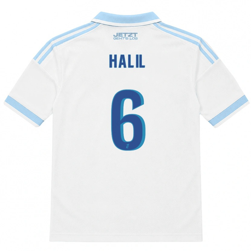 DanxenメンズFouad Halil#6ライトスカイブルー 白 赤アウェイシャツ2026/27ジャージーユニフォーム
