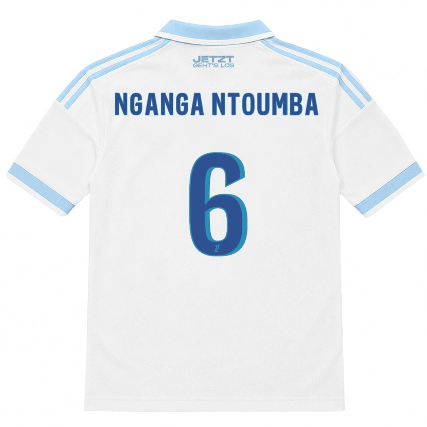 DanxenメンズMonfils Nganga Ntoumba#6ライトスカイブルー 白 赤アウェイシャツ2026/27ジャージーユニフォーム