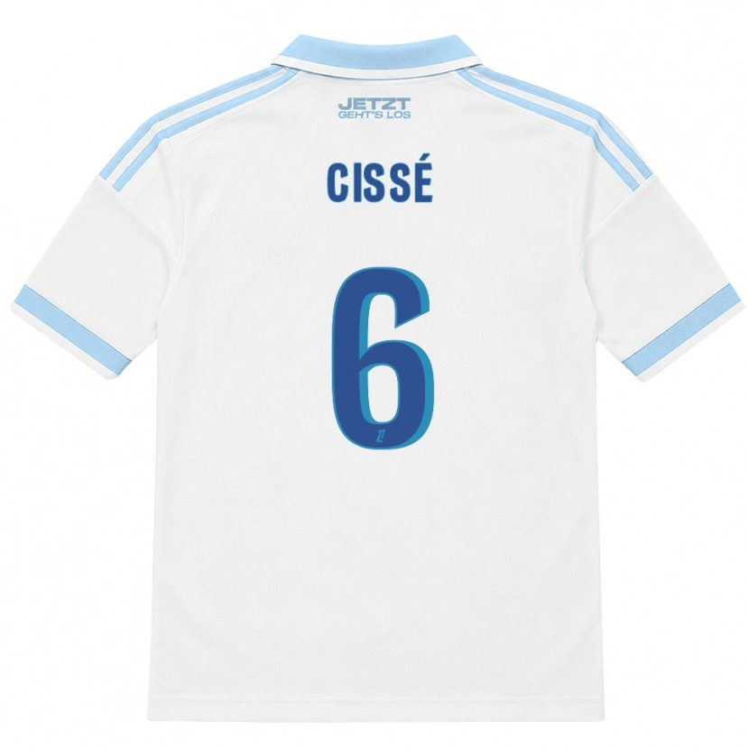 DanxenメンズAmadou Cissé#6ライトスカイブルー 白 赤アウェイシャツ2026/27ジャージーユニフォーム