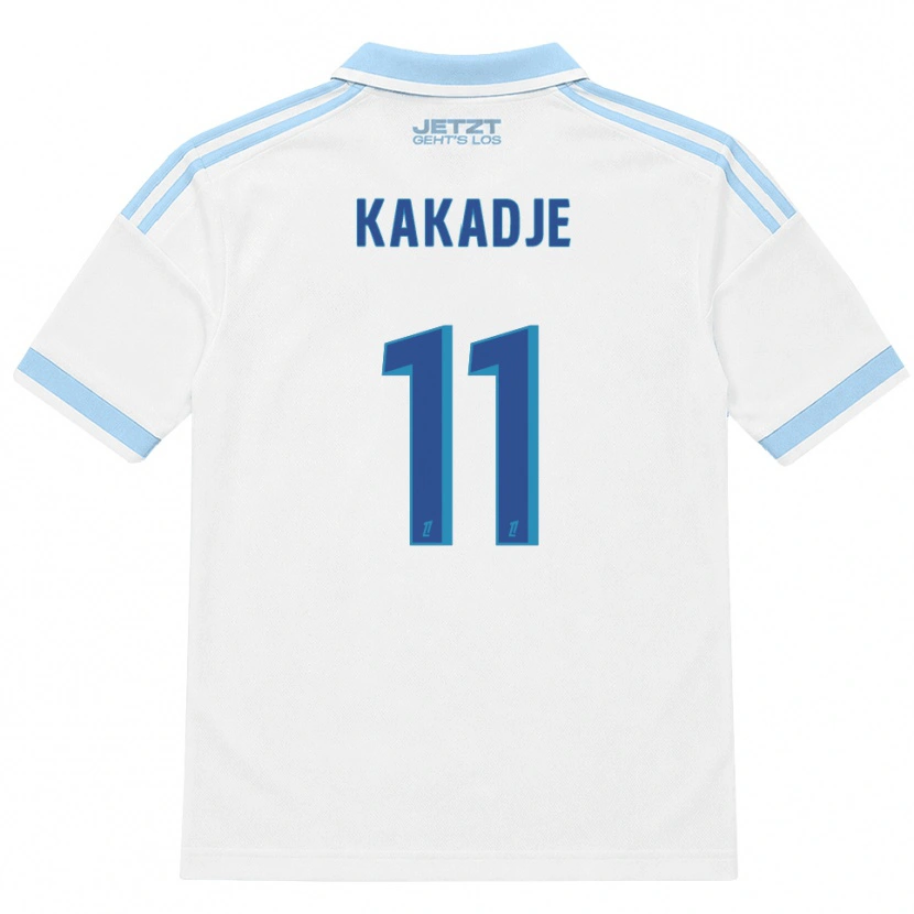 DanxenメンズDan-Marcel Kakadje#11ライトスカイブルー 白 赤アウェイシャツ2026/27ジャージーユニフォーム