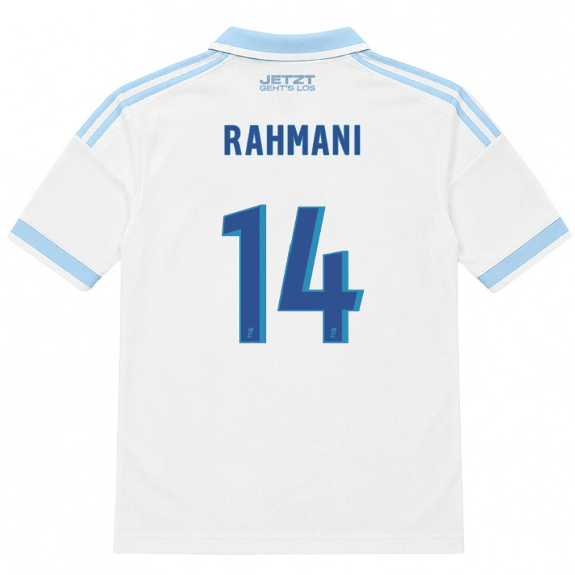 DanxenメンズNessim Rahmani#14ライトスカイブルー 白 赤アウェイシャツ2026/27ジャージーユニフォーム