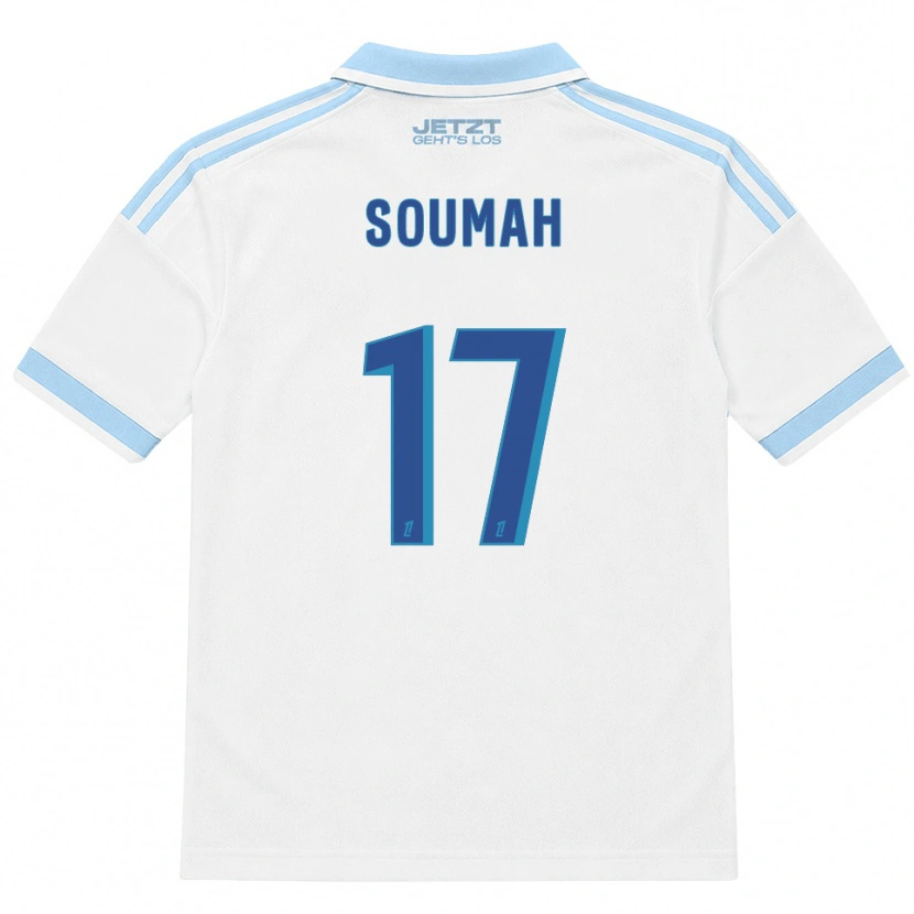 DanxenメンズMalick Soumah#17ライトスカイブルー 白 赤アウェイシャツ2026/27ジャージーユニフォーム