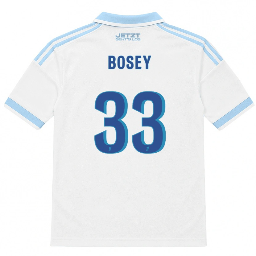 DanxenメンズJean-Baptiste Bosey#33ライトスカイブルー 白 赤アウェイシャツ2026/27ジャージーユニフォーム