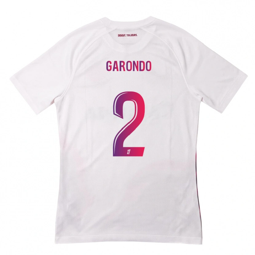 DanxenメンズThibaud Garondo#2白 ピンク 紫アウェイシャツ2026/27ジャージーユニフォーム