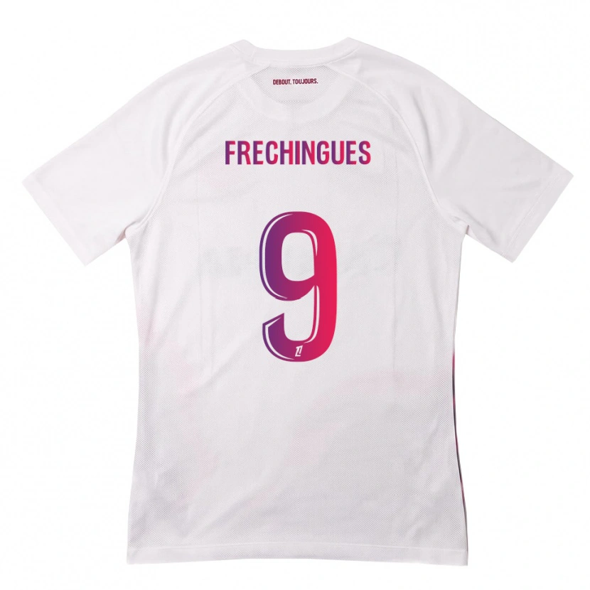 DanxenメンズLéo Frechingues#9白 ピンク 紫アウェイシャツ2026/27ジャージーユニフォーム