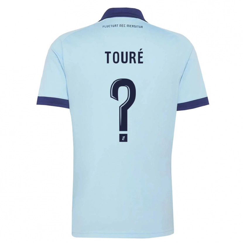 DanxenメンズKaïs Touré#0コーンフラワーブルー 黒アウェイシャツ2026/27ジャージーユニフォーム
