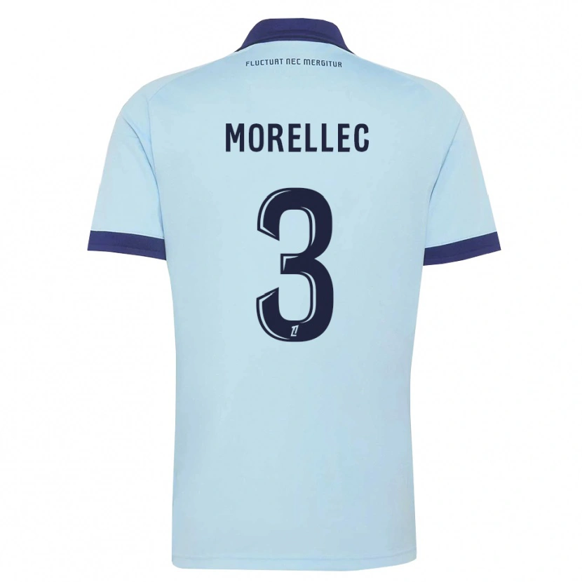 DanxenメンズLucien Morellec#3コーンフラワーブルー 黒アウェイシャツ2026/27ジャージーユニフォーム