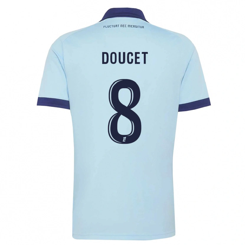 DanxenメンズLohann Doucet#8コーンフラワーブルー 黒アウェイシャツ2026/27ジャージーユニフォーム