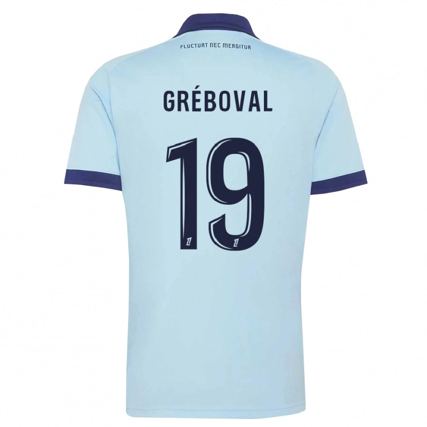 DanxenメンズThéa Gréboval#19コーンフラワーブルー 黒アウェイシャツ2026/27ジャージーユニフォーム