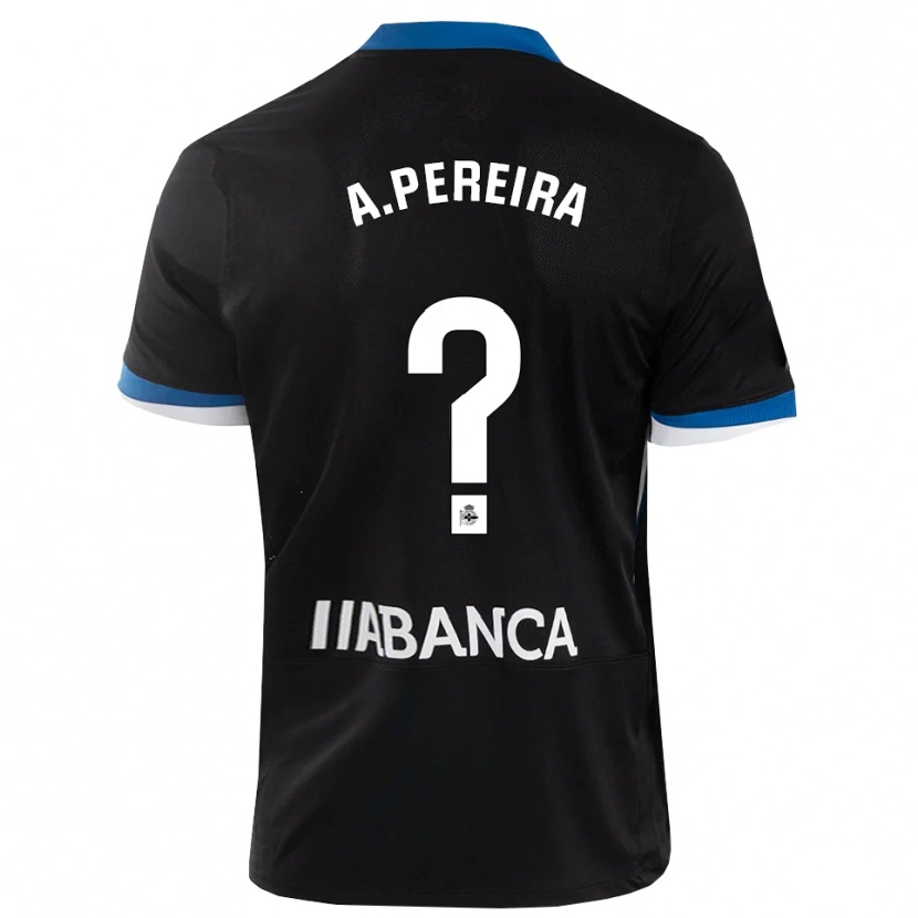 DanxenメンズAlejandro Pereira#0黒 青 白アウェイシャツ2026/27ジャージーユニフォーム