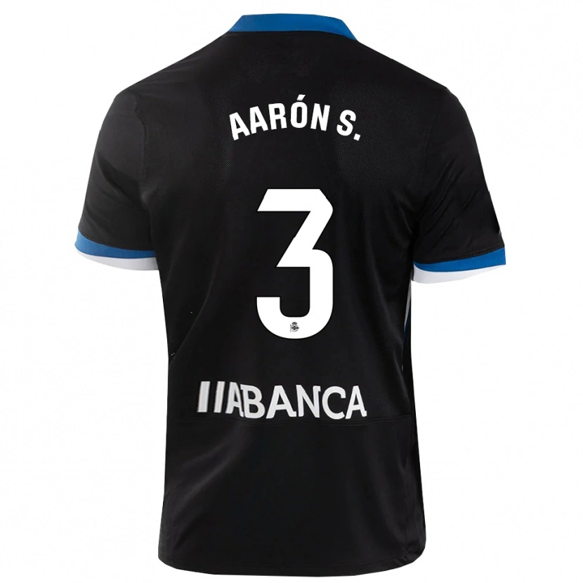 DanxenメンズAarón Sánchez#3黒 青 白アウェイシャツ2026/27ジャージーユニフォーム
