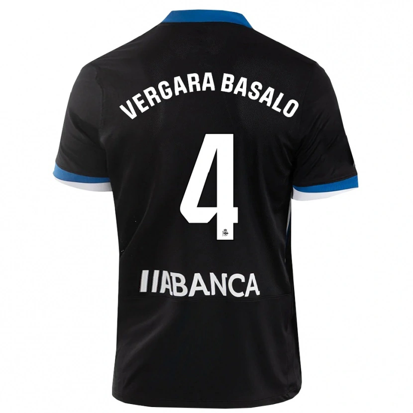 DanxenメンズDavid Vergara#4黒 青 白アウェイシャツ2026/27ジャージーユニフォーム