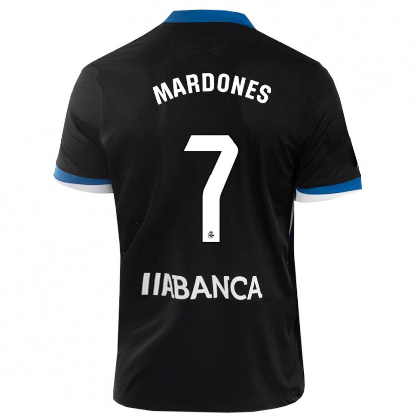 DanxenメンズAlvaro Mardones#7黒 青 白アウェイシャツ2026/27ジャージーユニフォーム