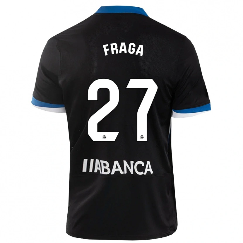 DanxenメンズÁlvaro Fraga#27黒 青 白アウェイシャツ2026/27ジャージーユニフォーム