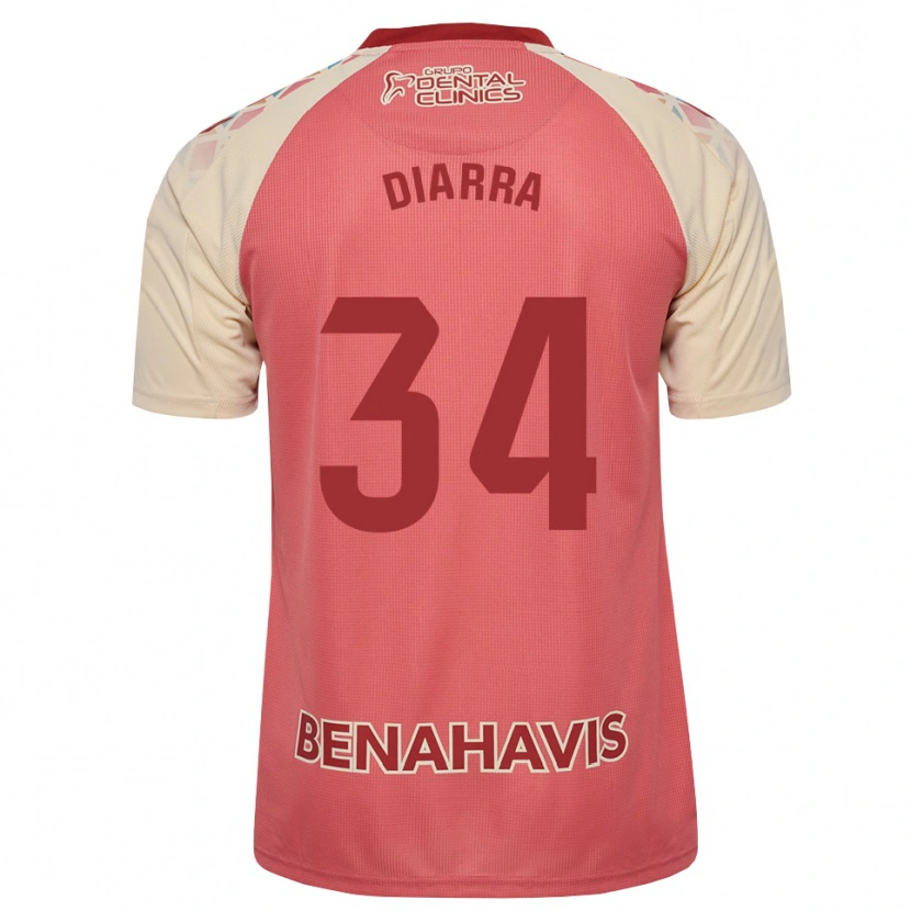 DanxenメンズCherif Diarra#34ライトピンク 赤 青アウェイシャツ2026/27ジャージーユニフォーム