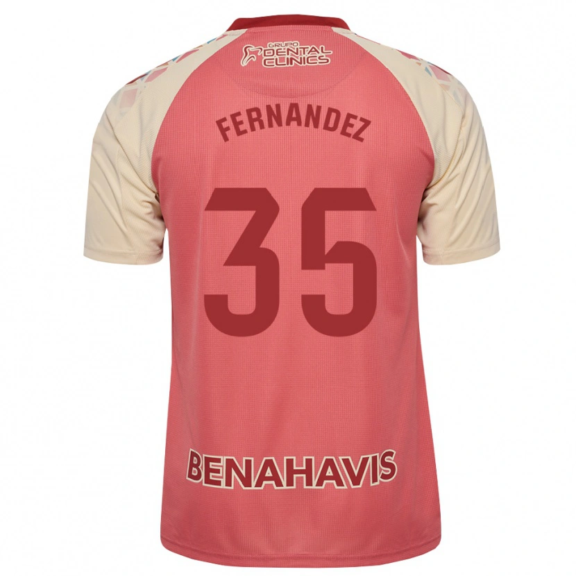 Danxenメンズイネス・フェルナンデス#35ライトピンク 赤 青アウェイシャツ2026/27ジャージーユニフォーム