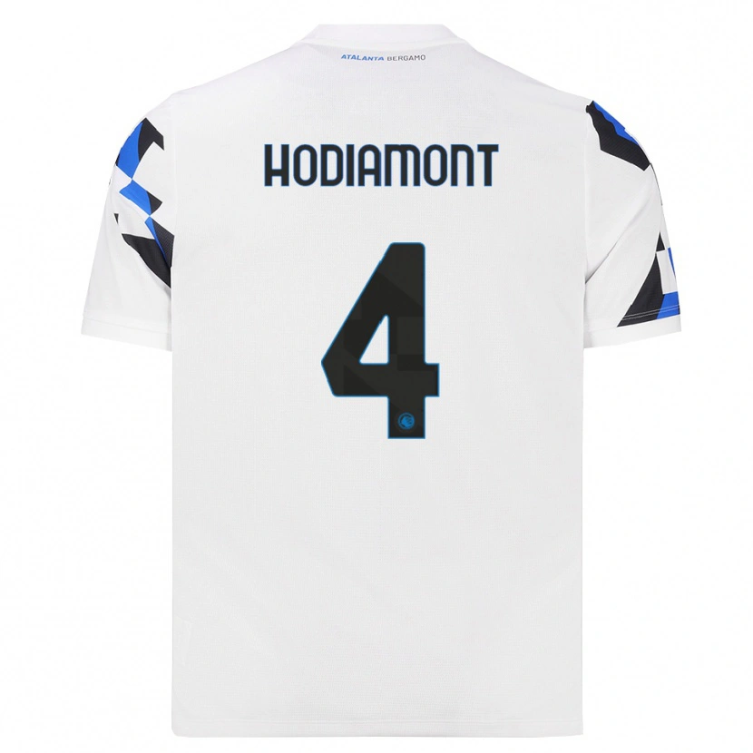 DanxenメンズLyam Hodiamont#4ホワイト レッドブルーアウェイシャツ2026/27ジャージーユニフォーム