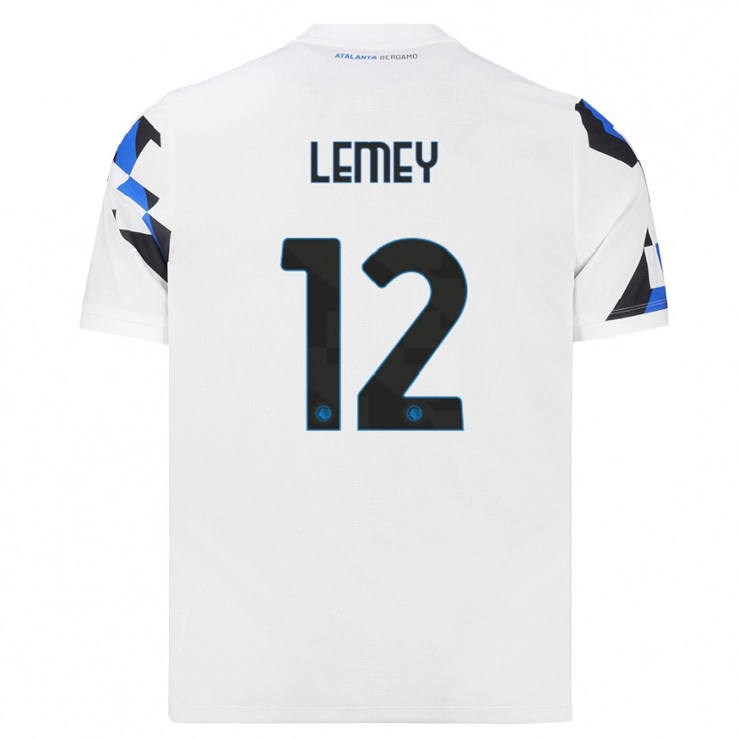 DanxenメンズDiede Lemey#12ホワイト レッドブルーアウェイシャツ2026/27ジャージーユニフォーム