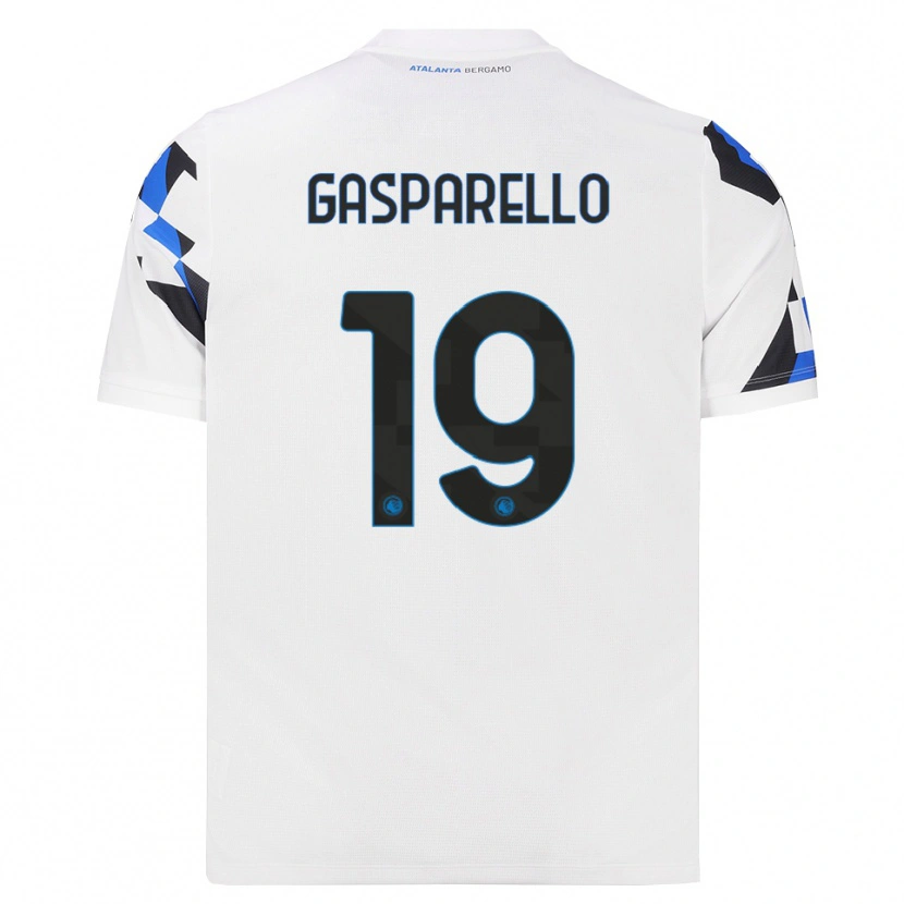 DanxenメンズFrancesco Gasparello#19ホワイト レッドブルーアウェイシャツ2026/27ジャージーユニフォーム