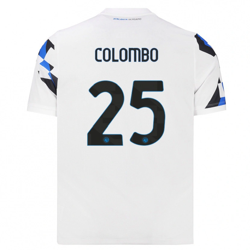 DanxenメンズMatteo Colombo#25ホワイト レッドブルーアウェイシャツ2026/27ジャージーユニフォーム