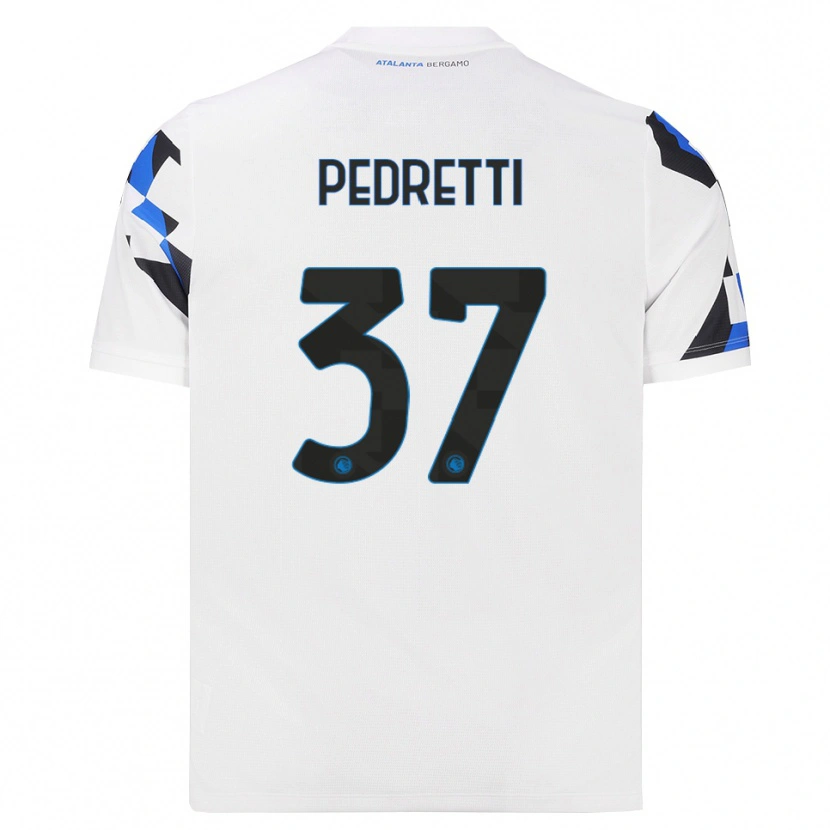 DanxenメンズMattia Pedretti#37ホワイト レッドブルーアウェイシャツ2026/27ジャージーユニフォーム