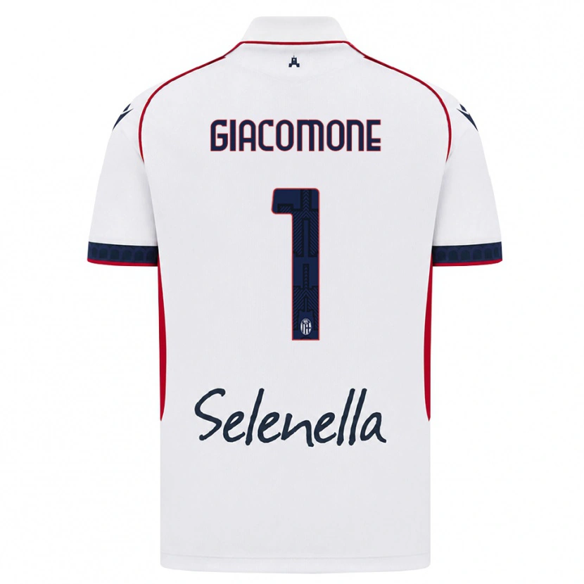 DanxenメンズGiacomo Giacomone#1ホワイト レッド ロイヤルブルーアウェイシャツ2026/27ジャージーユニフォーム