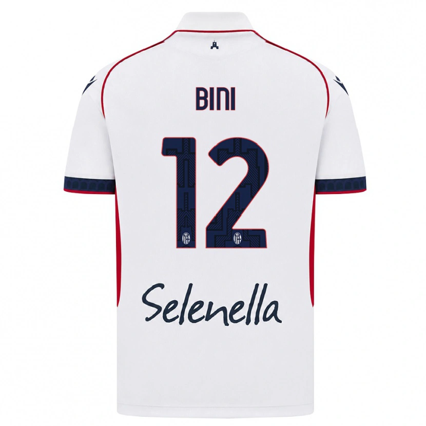 DanxenメンズCesare Bini#12ホワイト レッド ロイヤルブルーアウェイシャツ2026/27ジャージーユニフォーム